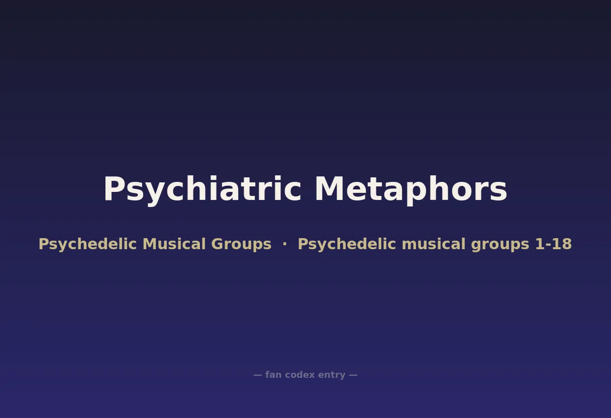 Psychiatric Metaphors